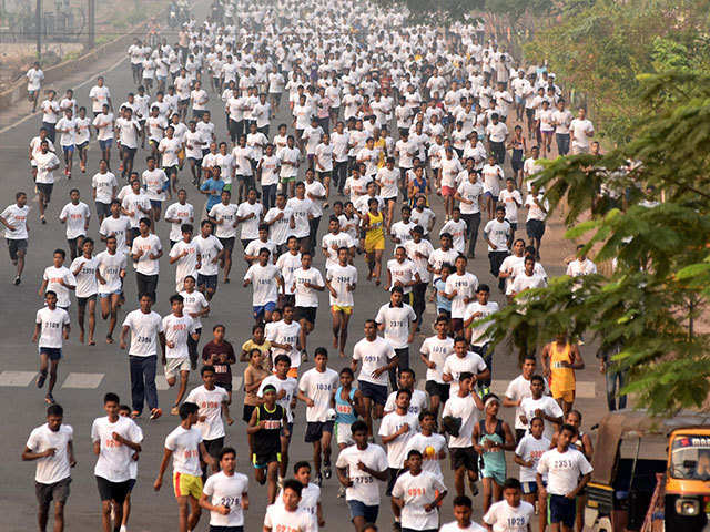 ​Youth participate in a mini marathon