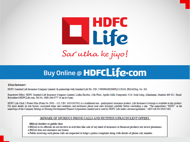HDFC Life - Sar utha ke jiyo!