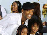 Will Smith poses with his children