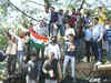 Kin of martyrs protest against India-Pak match in Dharamsala