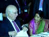 Sushma Swaraj meets Sartaj Aziz before crucial SAARC meet