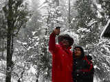 Fresh snowfall paints Kashmir's Baramulla all white