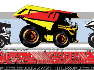 Trucks are wired up with GPS devices that track their speed and location. The weight of the truck, without any load, is also tabulated. Trucks are wired up with GPS devices that track their speed and location. The weight of the truck, without any load, is also tabulated.