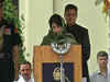 Mehbooba Mufti takes oath as first woman CM of J&K