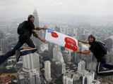 A leap from the Menara Kuala Lumpur Tower, Malaysia 