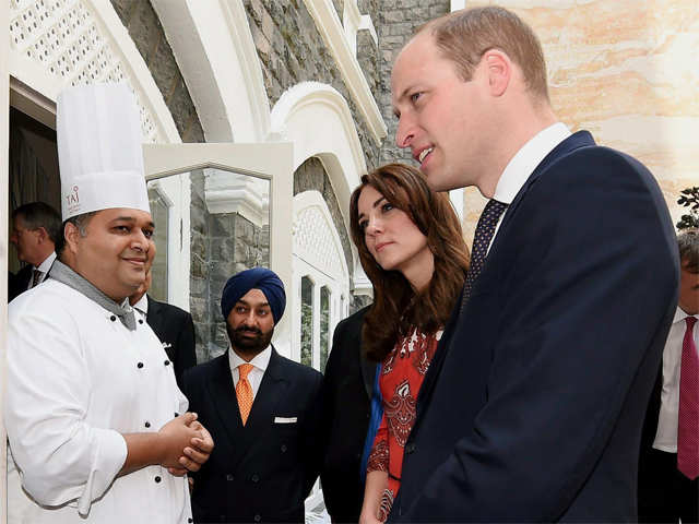 Prince William & Duchess of Cambridge interact with Raghu Deora