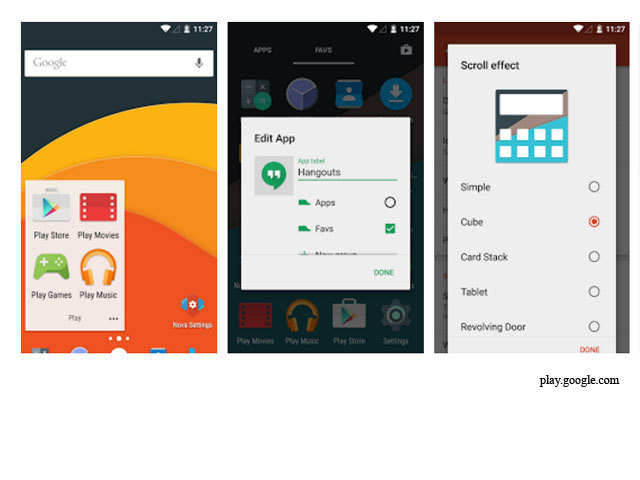 Nova Launcher for customising Android