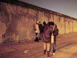 Tourists visit Berlin Wall