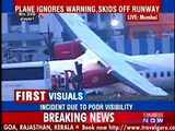 Kingfisher aircraft skids while landing