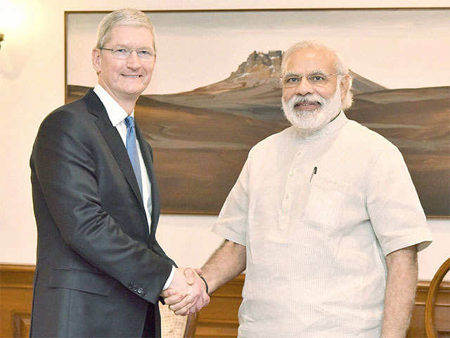Tim Cook meets PM, updates 'Narendra Modi' app