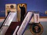 Obama at Beijing airport