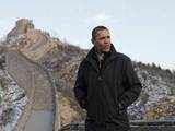 Obama tours the Great Wall