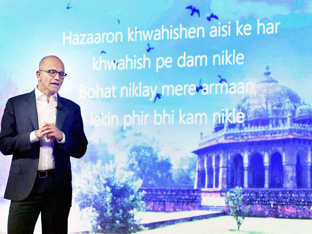 Invokes Mirza Ghalib
