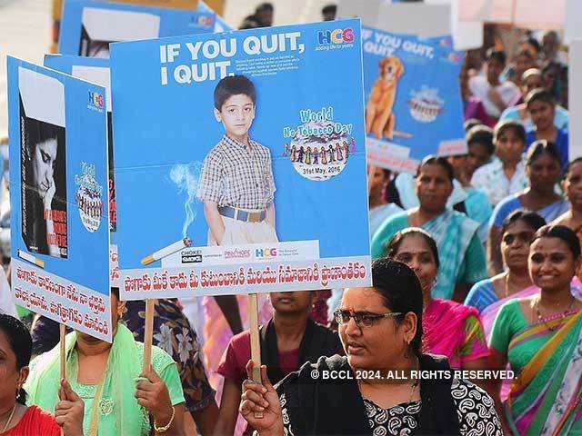 Rally on  'World Anty Tobacco Day'