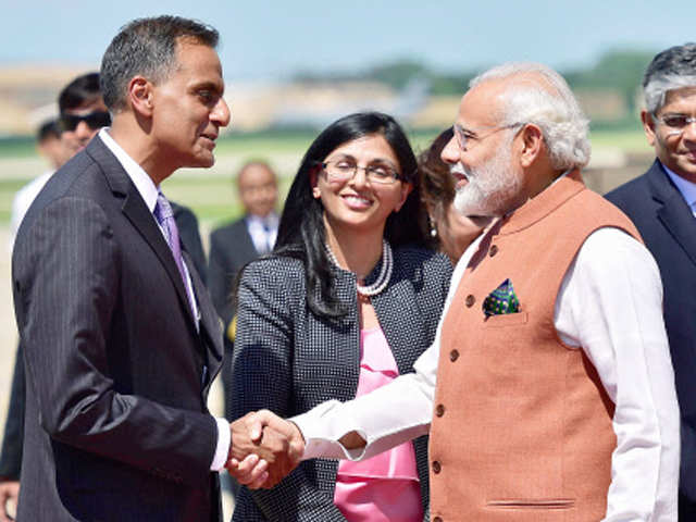 PM Modi with US Ambassador