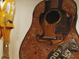 Musical artist Buddy Holly's Gibson guitar 