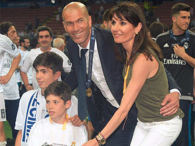 Zinedine Zidane: Here's Zinedine Zidane's wife Veronique's ...