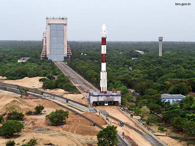Panoramic View of Fully integrated PSLV-C34