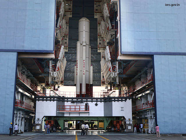 PSLV-C34 first stage integration in progress