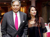 Ratan Tata with writer Shobha De at book launch