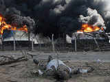 Flames billow Indian Oil Corp's fuel depot