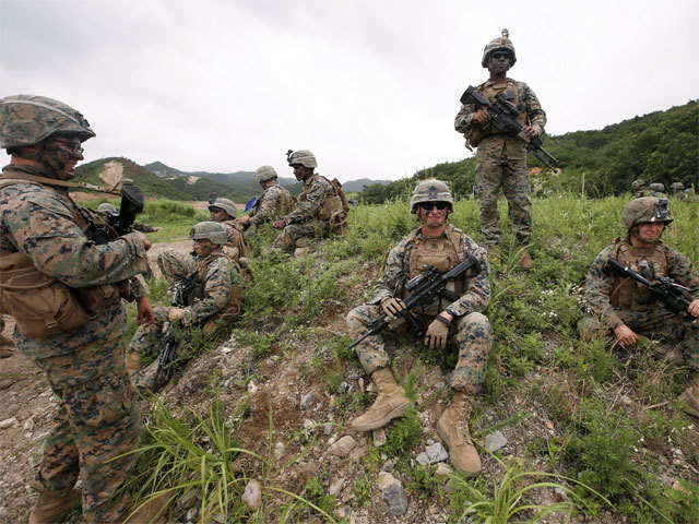 US marines from 3rd Marine Expeditionary Force