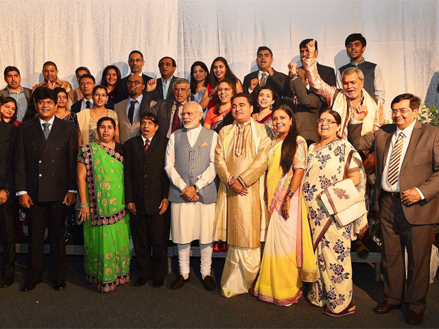 PM Modi with Indian community in Mozambique
