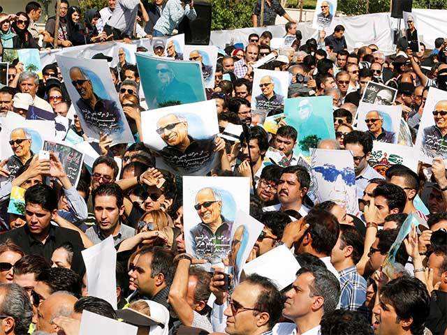 Funeral ceremony for Abbas Kiarostami