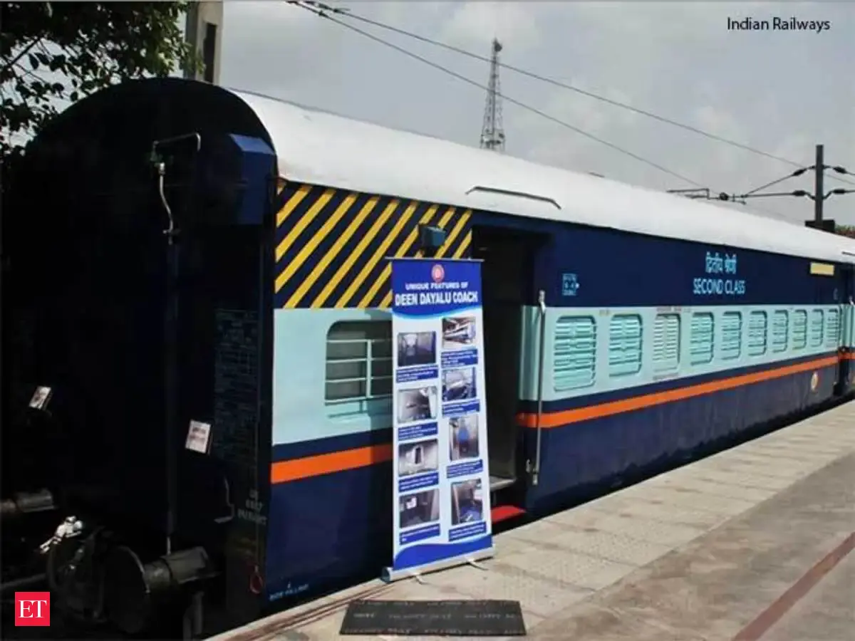 Stylish interiors - Deen Dayalu coaches: Indian Railways' swanky new ...