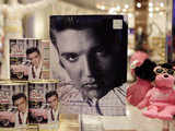 Elvis Presley merchandise on display
