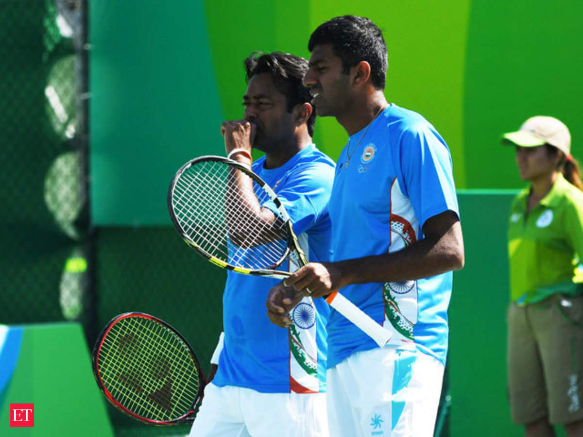 Paes Bopanna Paes Bopanna Ousted As Legend S 2nd Medal Dream Gets Dashed The Economic Times