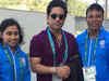 Sachin visits Indian athletes in Games Village, wishes 'good luck'