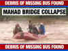 Mahad bridge collapse: Debris of 1 missing bus found