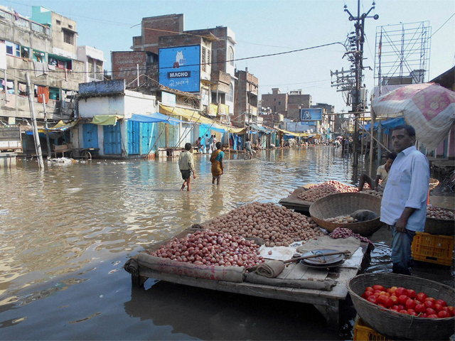 Flood in Chapra, Bihar