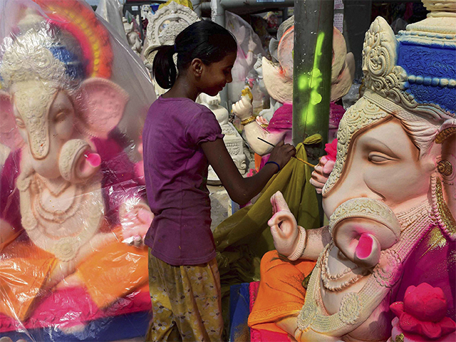 Preparations for Ganesh Chathurti