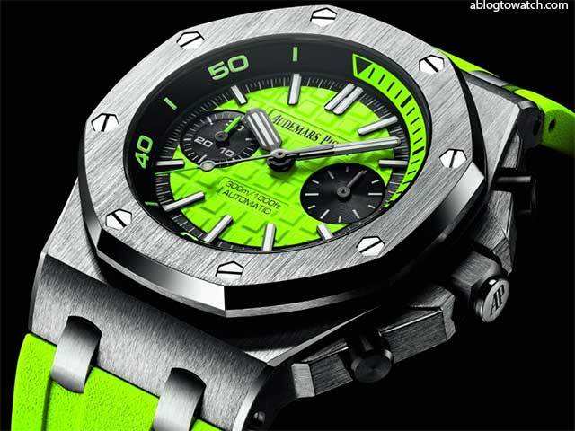 Audemars Piguet Royal Oak Offshore Chrono Green 7 rare