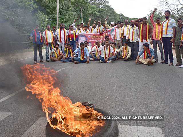 Protests erupt in Karnataka
