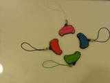 Coloured mobile charms