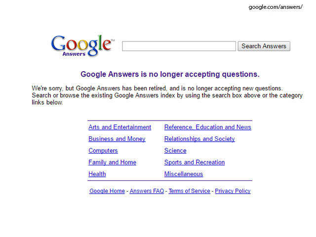 Google Answers