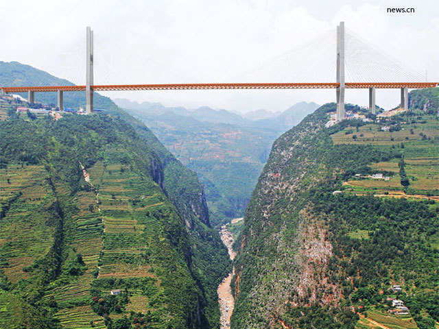 Beipanjiang Bridge: Sneak peek into world's highest bridge - Breaking ...