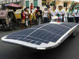 Solar-powered car called 'Sikat'