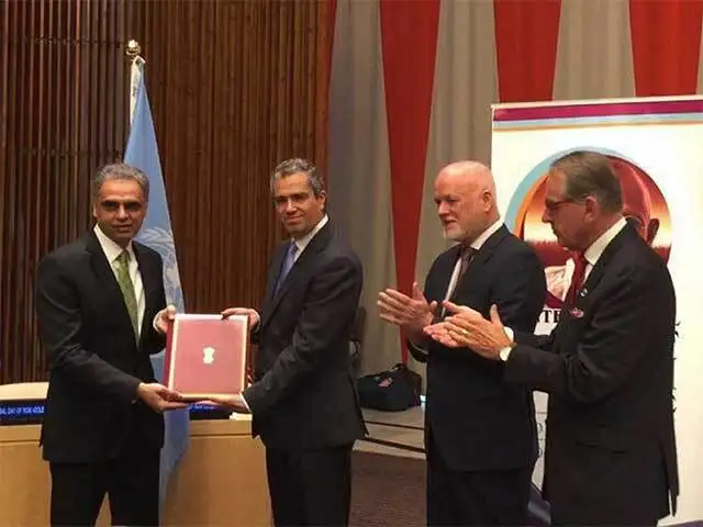 India ratifies Paris Climate Deal at UN - Syed Akbaruddin handed over ...