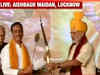 PM Modi felicitated with bow-arrow and mace at Dussehra rally in Lucknow