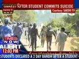 Unrest after student commits suicide