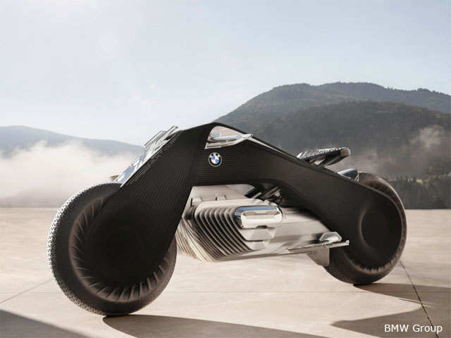 Bmw Motorcycle Bmw S New Motorcycle Concept Is So Smart You Won T Need A Helmet The Economic Times