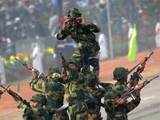 BSF soldiers perform motorcycle stunts