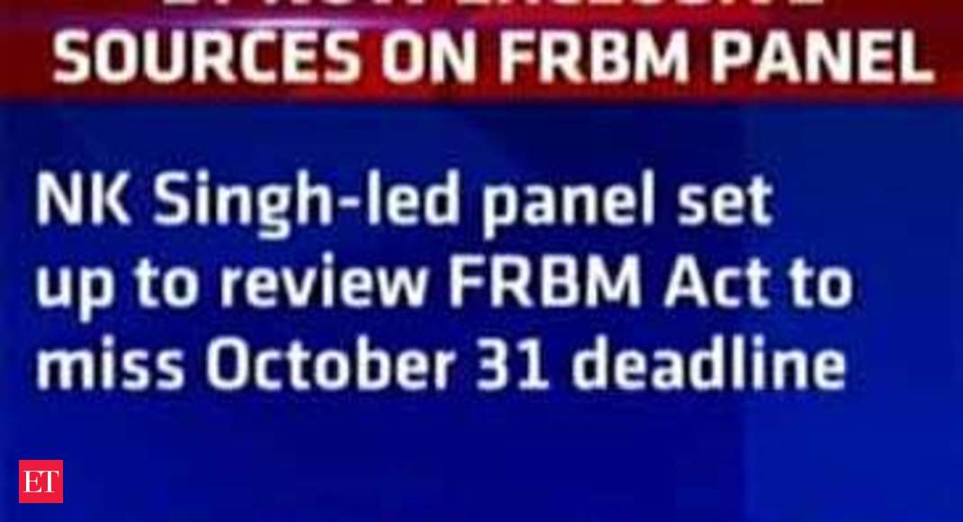 FRBM Act review to miss Oct 31st deadline The Economic Times Video
