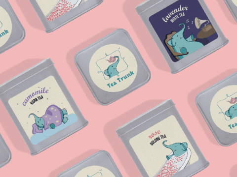 Floral Tea Hamper by the Tea Trunk