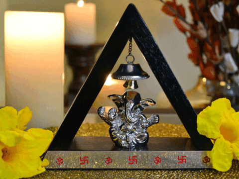 Silver plated Ganesh idol by AG