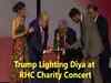 Donald Trump lighting Diya at RHC Charity Concert